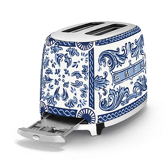 SMEG Dolce & Gabbana Blu Mediterraneo 2-Slice Toaster