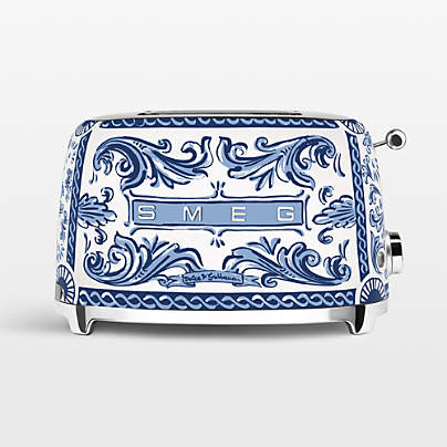 SMEG Dolce & Gabbana Blu Mediterraneo 2-Slice Toaster