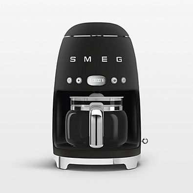 View SMEG Matte Black Drip Coffee Maker details
