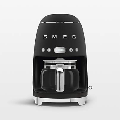 SMEG Matte Black Drip Coffee Maker
