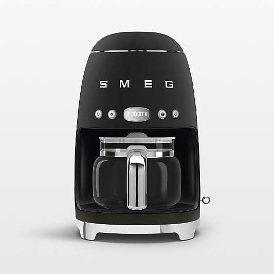 SMEG Matte Black Drip Coffee Maker