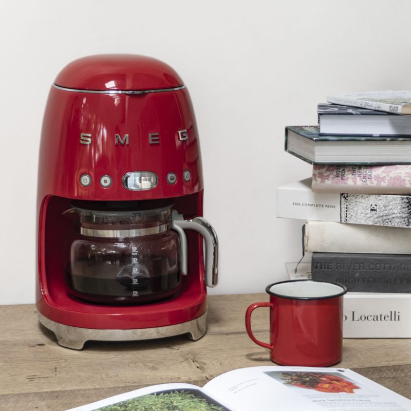 SMEG Red Drip Coffee Maker - image 1 of 10