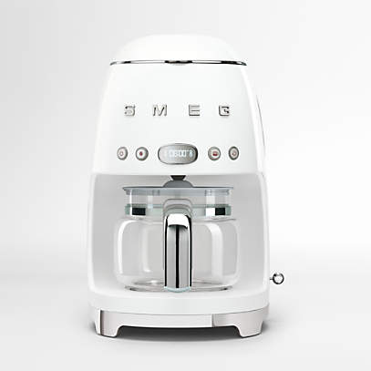 Smeg White Drip Coffee Maker + Reviews | Crate & Barrel