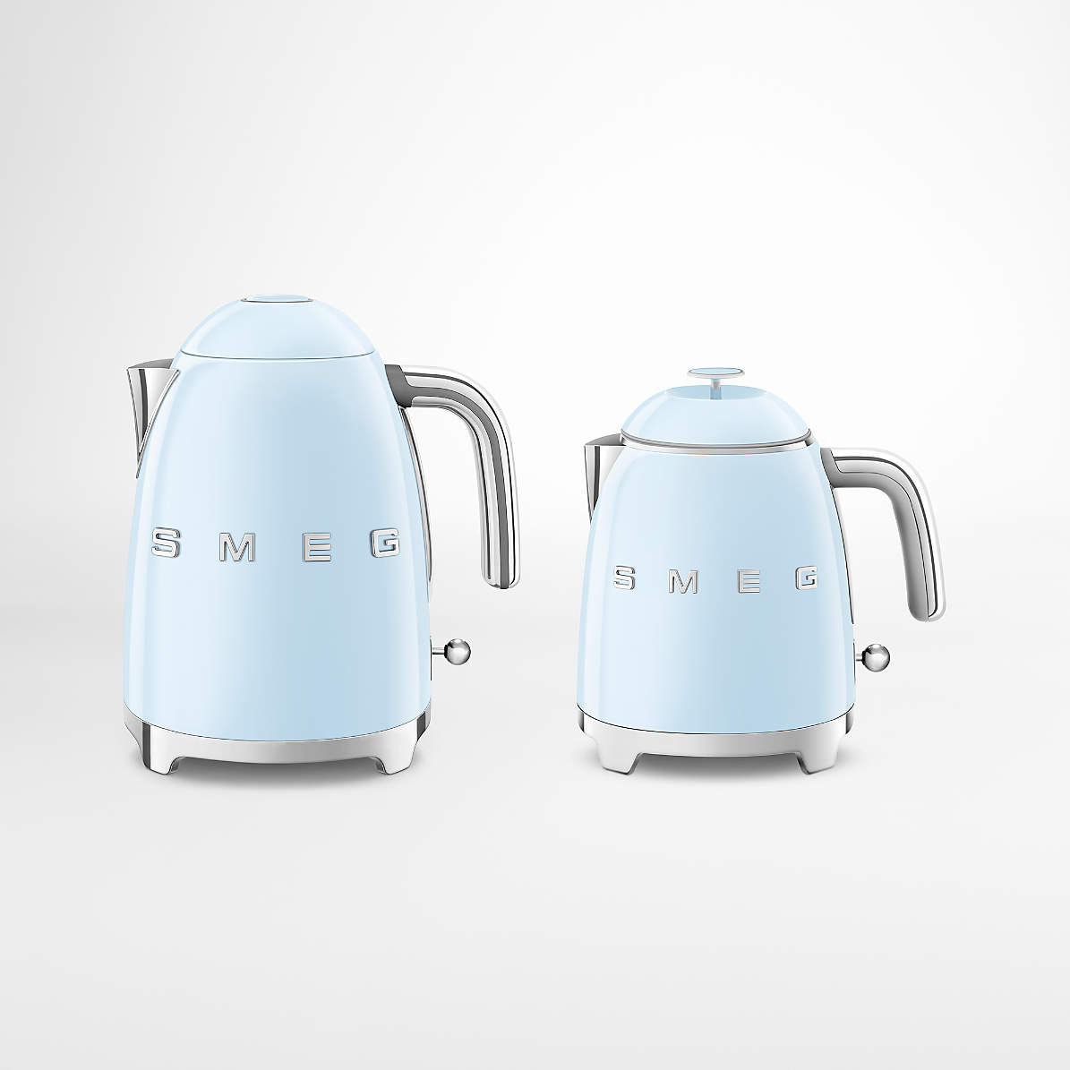 Smeg Electric Tea Kettle- Good Condition- Teal Blue Color Retro