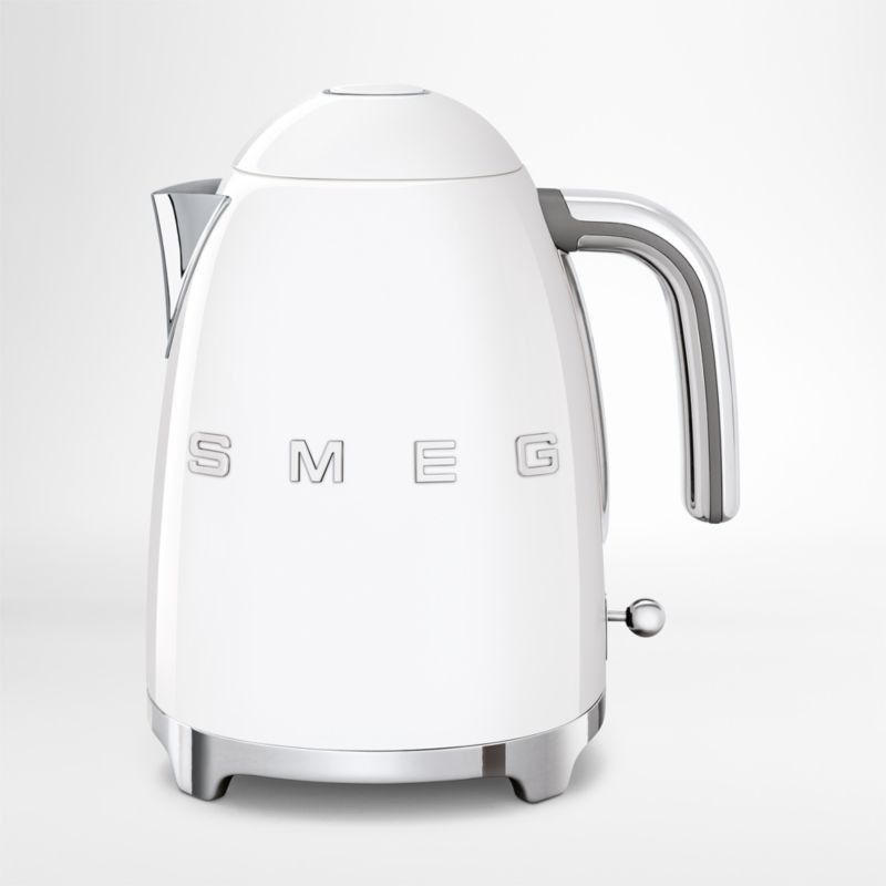 SMEG White Retro Electric Tea Kettle | Crate & Barrel Canada