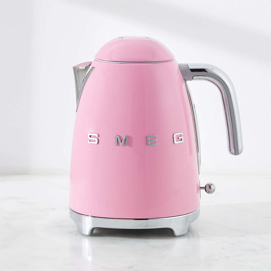 Smeg Pink Electric Tea Kettle + Reviews Crate & Barrel