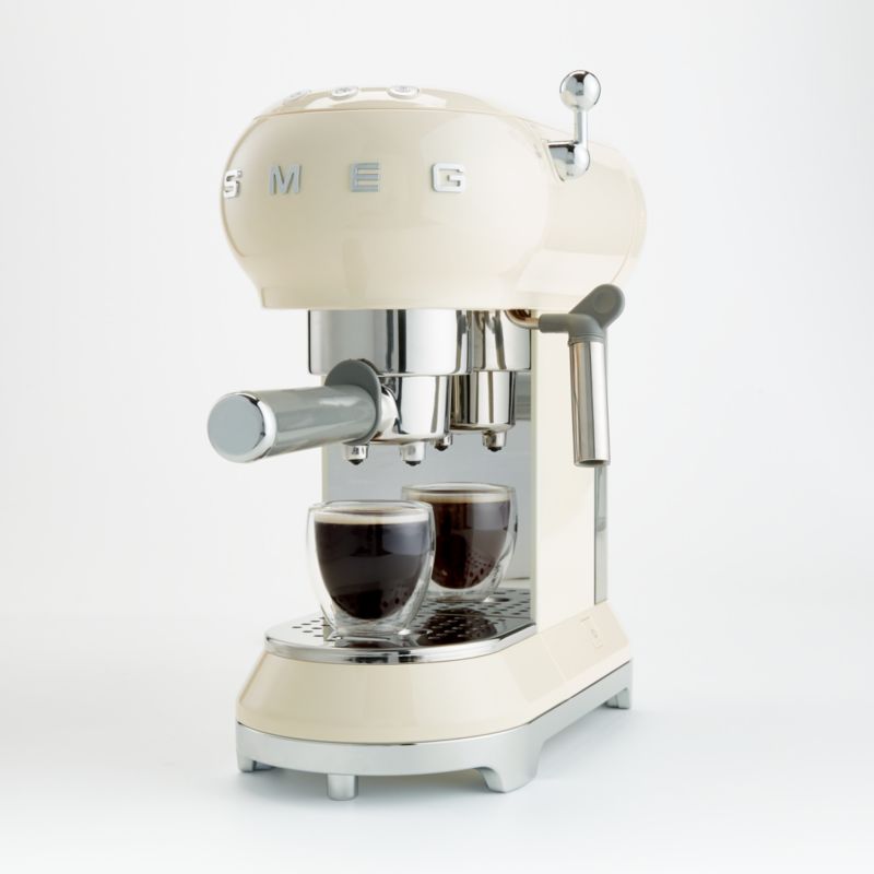 Smeg Cream Espresso Machine + Reviews | Crate & Barrel