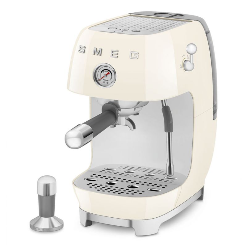 SMEG Cream Semi-Automatic Espresso Machine with Cold Brew - image 1 of 4