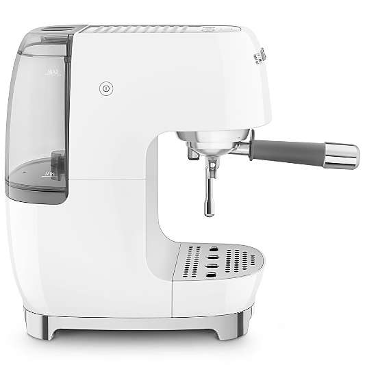 SMEG White Semi-Automatic Espresso Machine with Cold Brew
