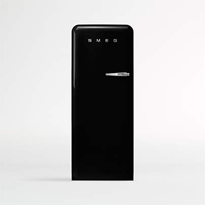 SMEG FAB 28 Full-Size Black Left-Hinge Refrigerator