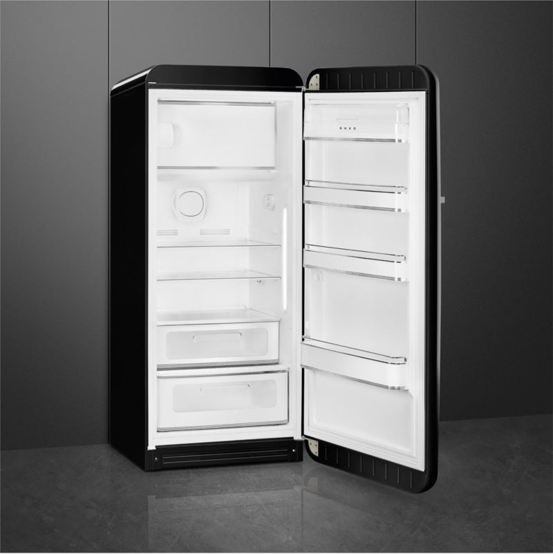 SMEG FAB 28 Full-Size Black Right-Hinge Refrigerator - image 1 of 6