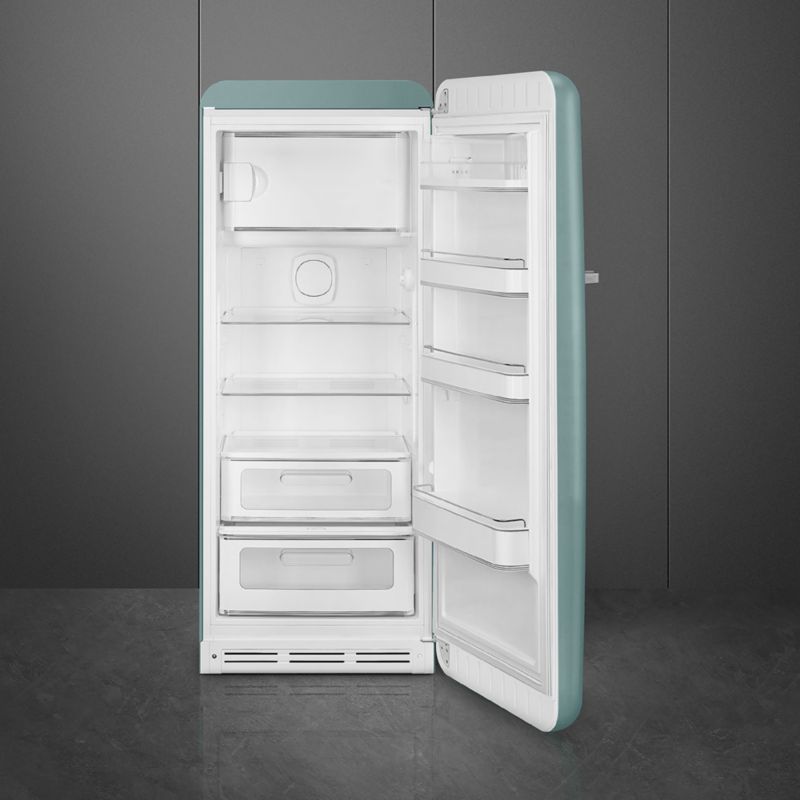 SMEG FAB 28 Full-Size Matte Jade Green Right-Hinge Refrigerator - image 3 of 7