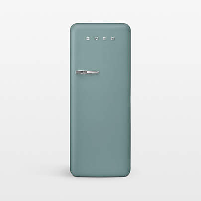 SMEG FAB 28 Full-Size Matte Jade Green Right-Hinge Refrigerator