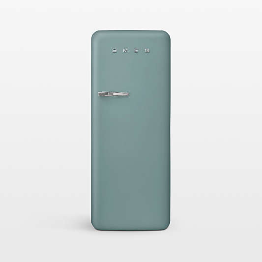 SMEG FAB 28 Full-Size Matte Jade Green Right-Hinge Refrigerator