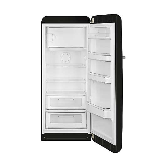 SMEG FAB 28 Full-Size Matte Black Right-Hinge Refrigerator