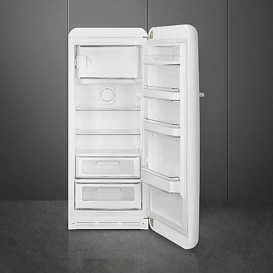 SMEG FAB 28 Full-Size White Left-Hinge Refrigerator