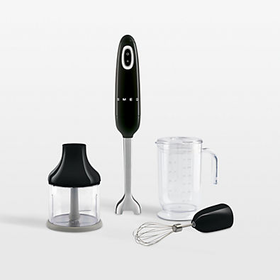 View SMEG Black Hand Blender with Accessories details