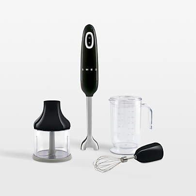 SMEG Black Hand Blender with Accessories