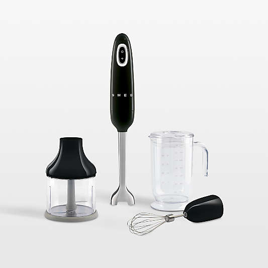 SMEG Black Hand Blender with Accessories