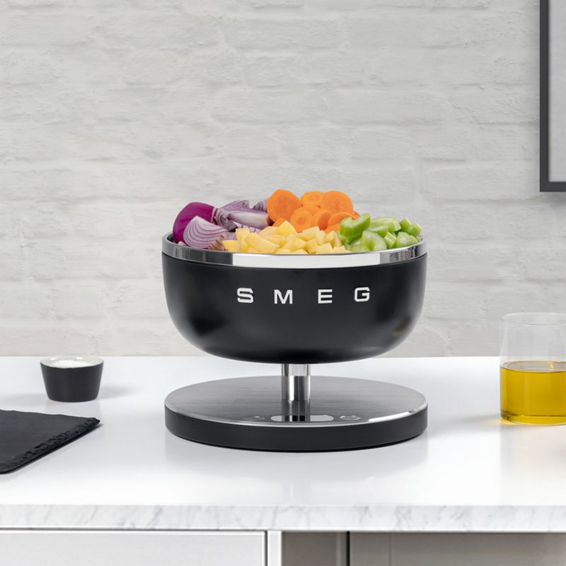 SMEG Matte Black Contemporary Kitchen Scale - image 1 of 7