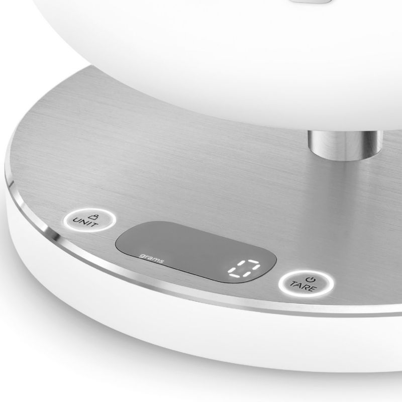 SMEG Matte White Contemporary Kitchen Scale - image 3 of 7