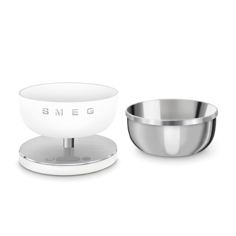 SMEG Matte White Contemporary Kitchen Scale - image 2 of 7