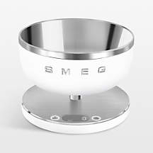 SMEG Matte White Contemporary Kitchen Scale + Reviews | Crate & Barrel