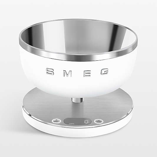 SMEG Matte White Contemporary Kitchen Scale