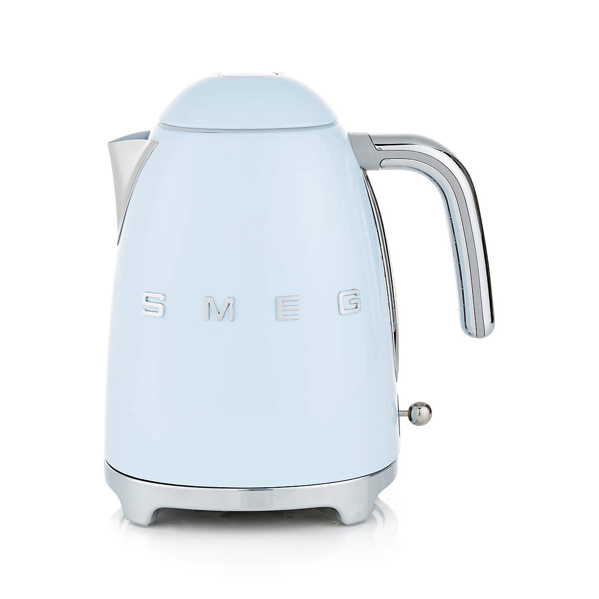 Smeg Electric Tea Kettle- Good Condition- Teal Blue Color Retro Style