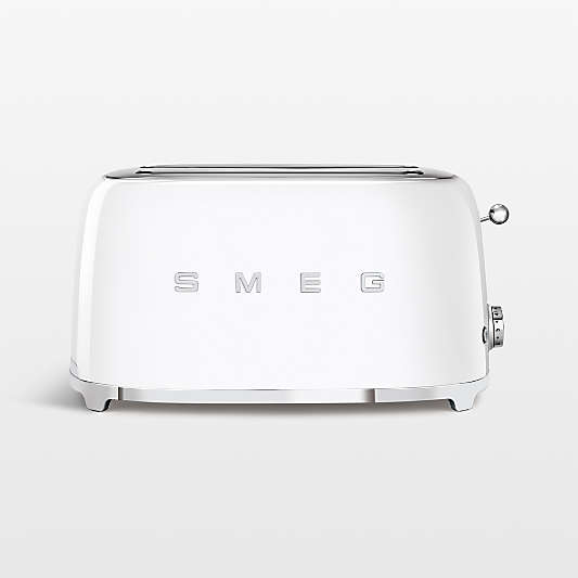 SMEG White Long-Slot Toaster