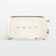 SMEG Cream 4-Slice Long Slot Retro Toaster
