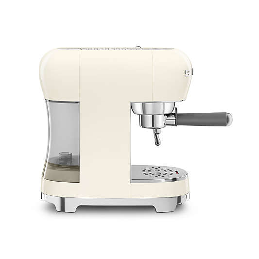 SMEG Cream Retro Manual Espresso Machine with Steam Wand