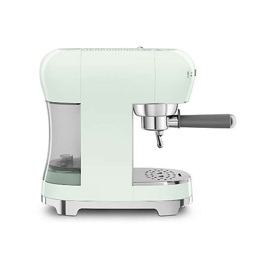 SMEG Pastel Green Retro Manual Espresso Machine with Steam Wand