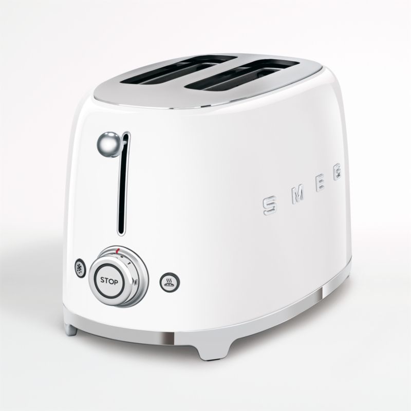 SMEG Matte White Toaster - image 5 of 15