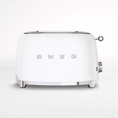 arm Isaac Uitschakelen Smeg Matte White Toaster + Reviews | Crate & Barrel