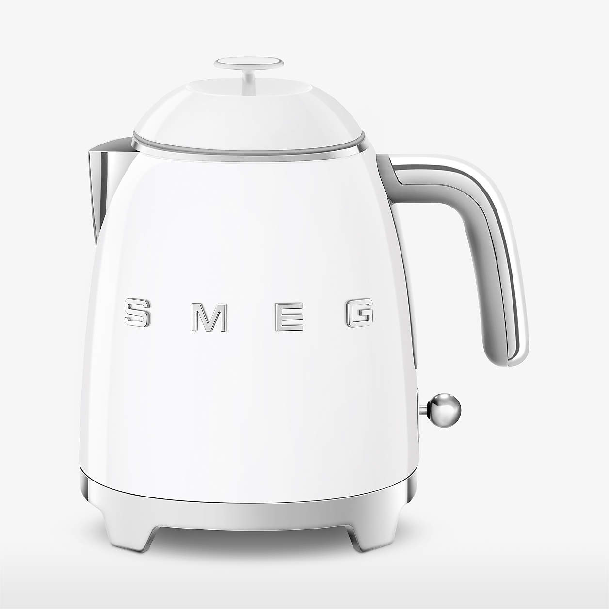 Smeg White Mini Electric Kettle + Reviews Crate & Barrel