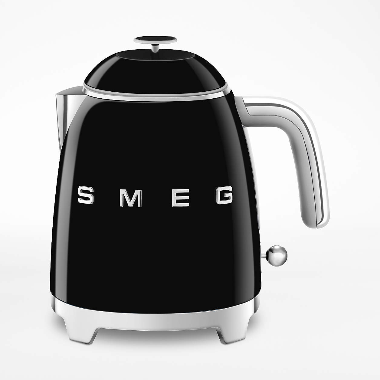 Smeg Black Mini Electric Tea Kettle + Reviews Crate & Barrel
