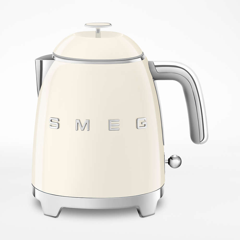 Smeg Cream Mini Electric Tea Kettle | Crate & Barrel