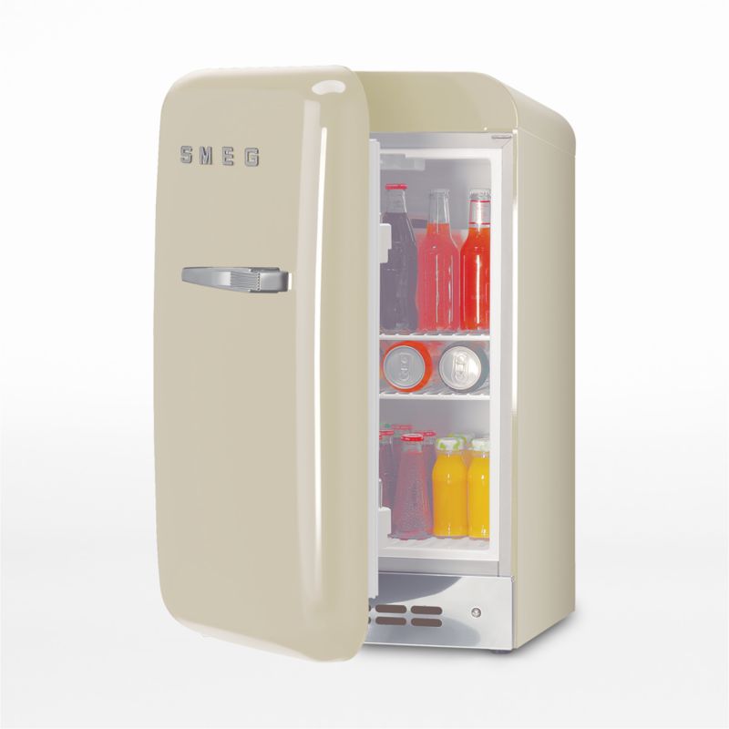 Smeg FAB5ULP 1.5 cu. ft. 50's Style Mini Fridge - Cream, Left Hinge