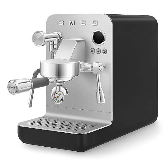 SMEG Semi-Professional Espresso Machine in Matte Black