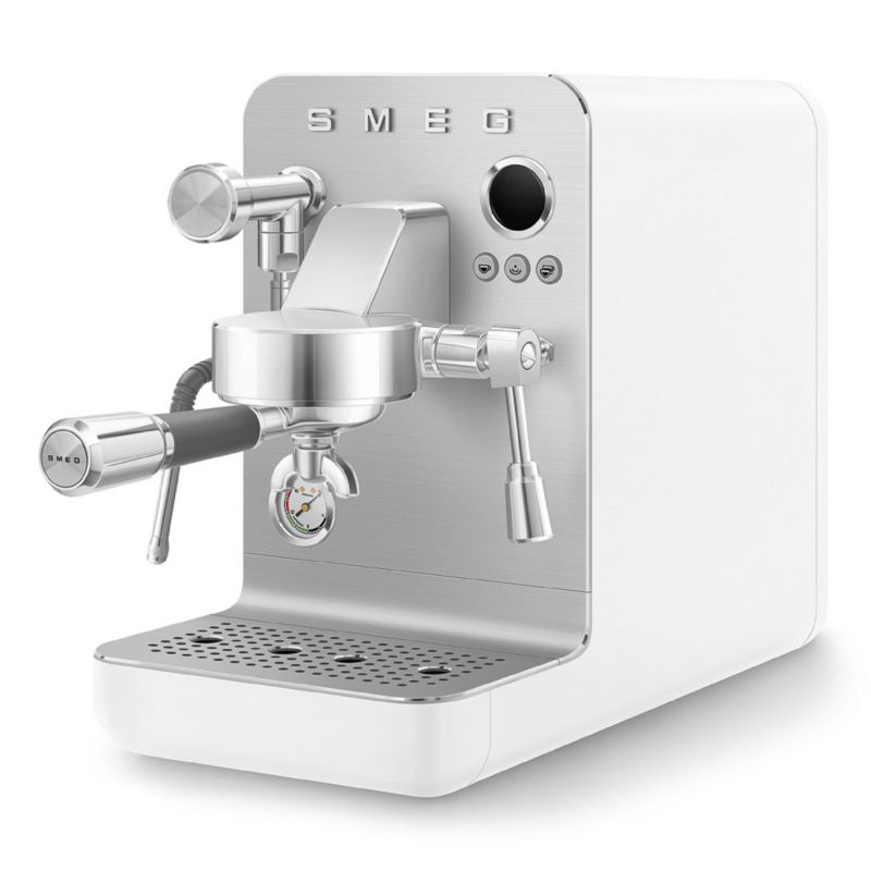 SMEG Semi-Professional Espresso Machine in Matte White - image 2 of 8