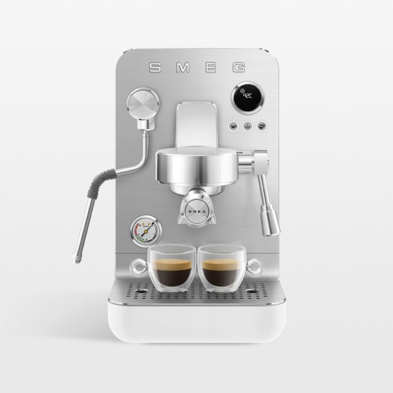 SMEG Semi-Professional Espresso Machine in Matte White - image 0 of 8