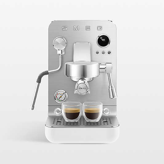 SMEG Semi-Professional Espresso Machine in Matte White