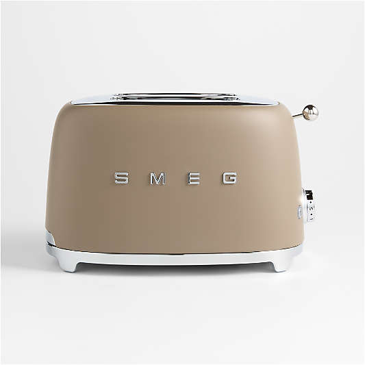 SMEG Matte Mocha 2-Slice Retro Toaster