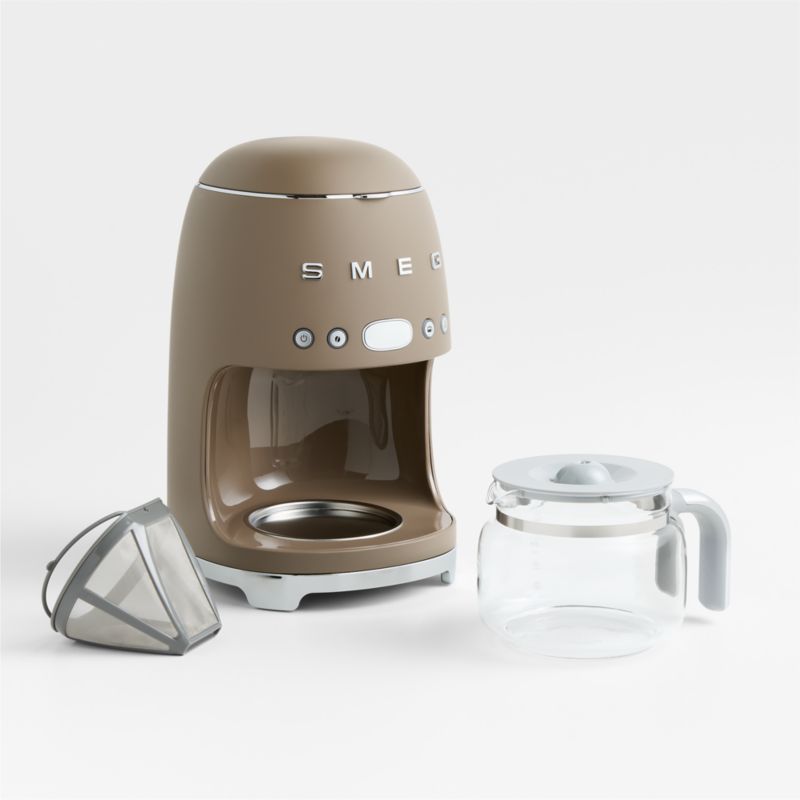 SMEG Matte Mocha Drip Coffee Maker - image 1 of 7