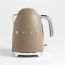 SMEG Matte Mocha Retro Electric Tea Kettle + Reviews | Crate & Barrel