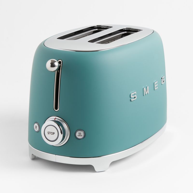 SMEG Matte Jade Green 2-Slice Toaster - image 2 of 10