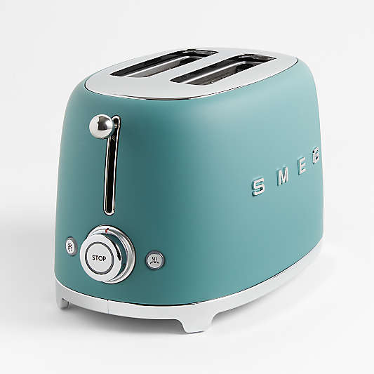 SMEG Matte Jade Green 2-Slice Toaster