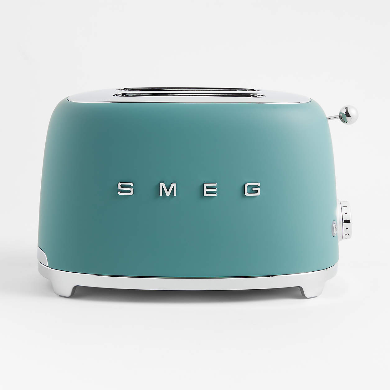 Smeg Matte Jade Green 2Slice Toaster + Reviews Crate & Barrel Canada