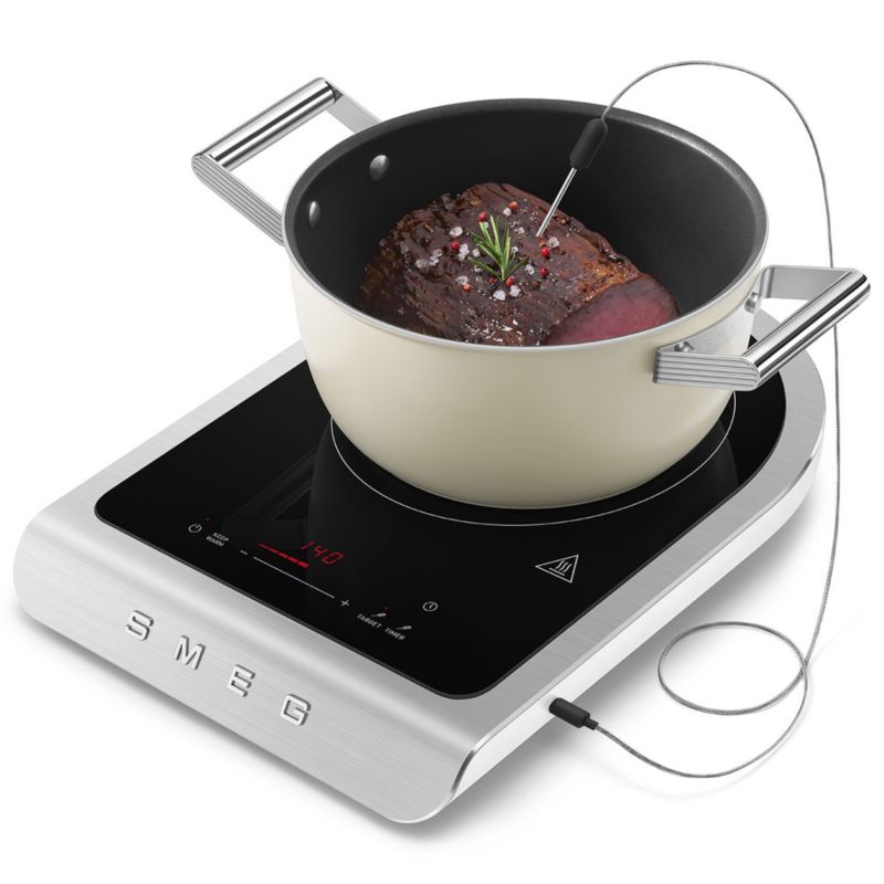SMEG Matte White Portable Induction Cooker - image 2 of 9